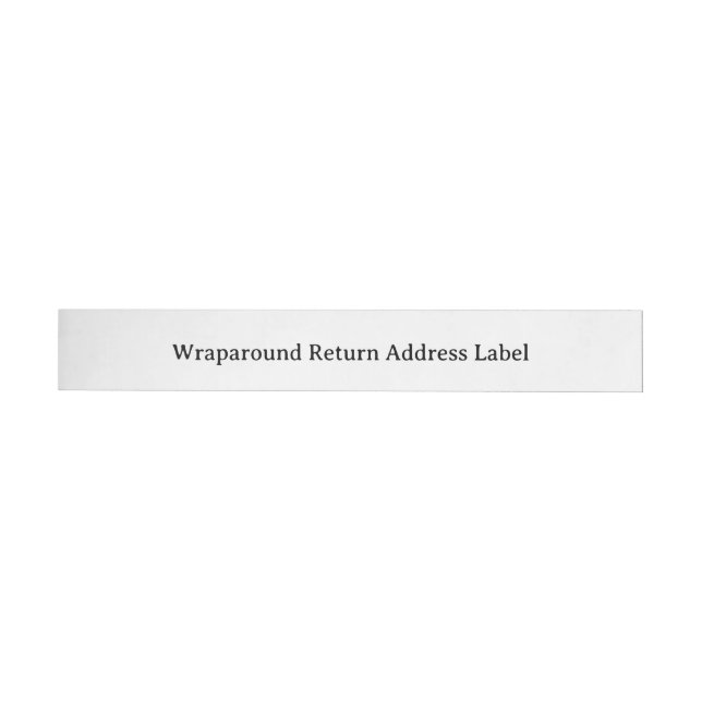Simple Professional Classic Wrap Around Label (Individual)