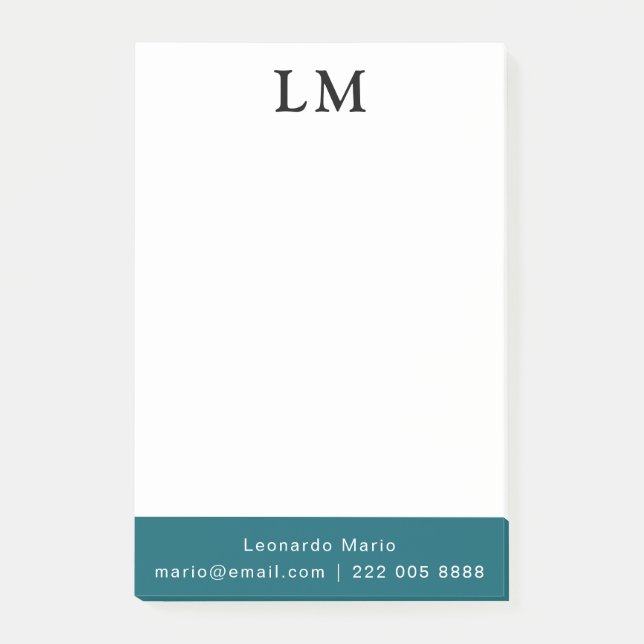 Simple Professional Clean Post-it Notes (Front)
