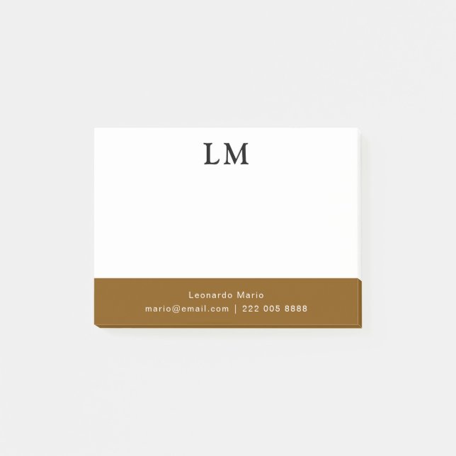 Simple Professional Clean Post-it Notes (Front)