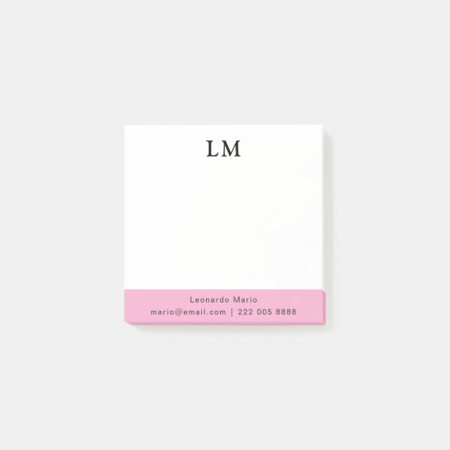 Simple Professional Clean Post-it Notes (Front)