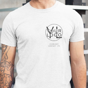 Simple Professional Company Business Logo Employee T-Shirt
