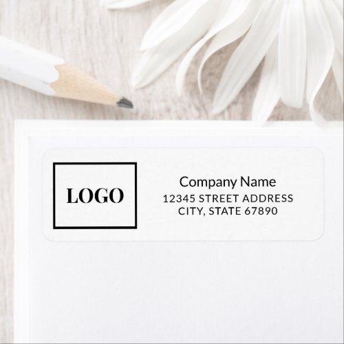 Simple Professional Company Logo Address Label