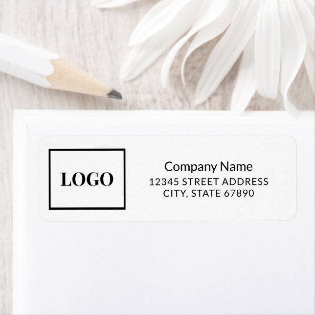 Simple Professional Company Logo Address Label (Insitu)