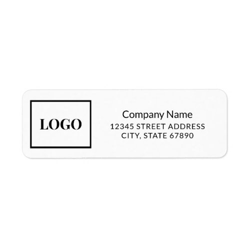 Simple Professional Company Logo Address Label