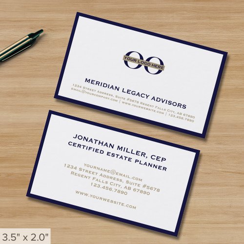 Simple Professional Company Logo Business Card