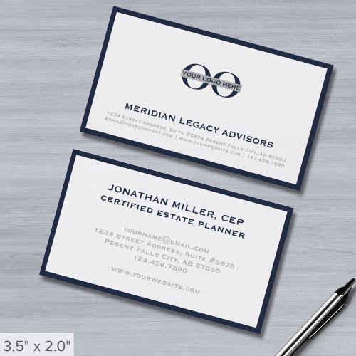Simple Professional Company Logo Business Card