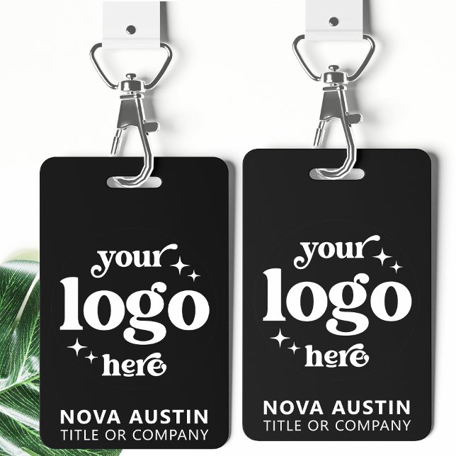 Simple Professional Company Logo Employee Staff ID Badge (Creator Uploaded)