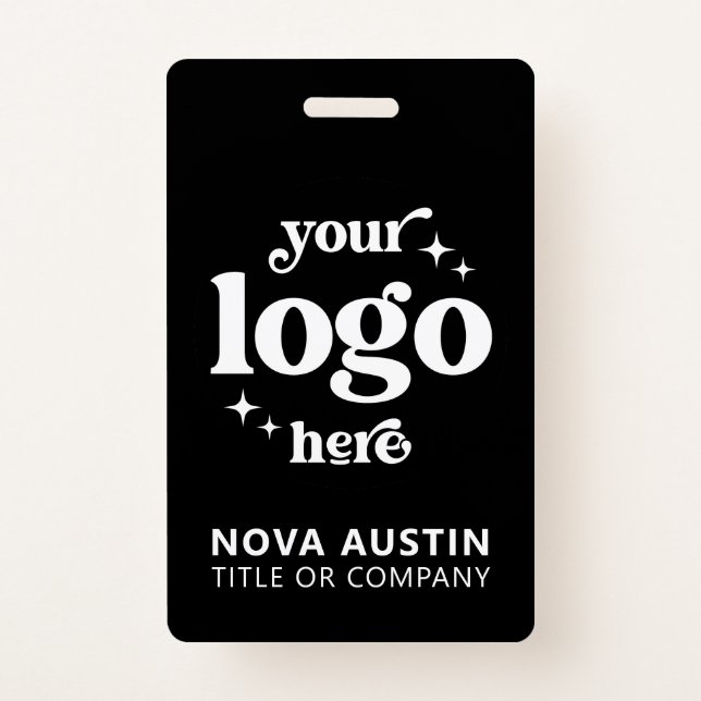 Simple Professional Company Logo Employee Staff ID Badge