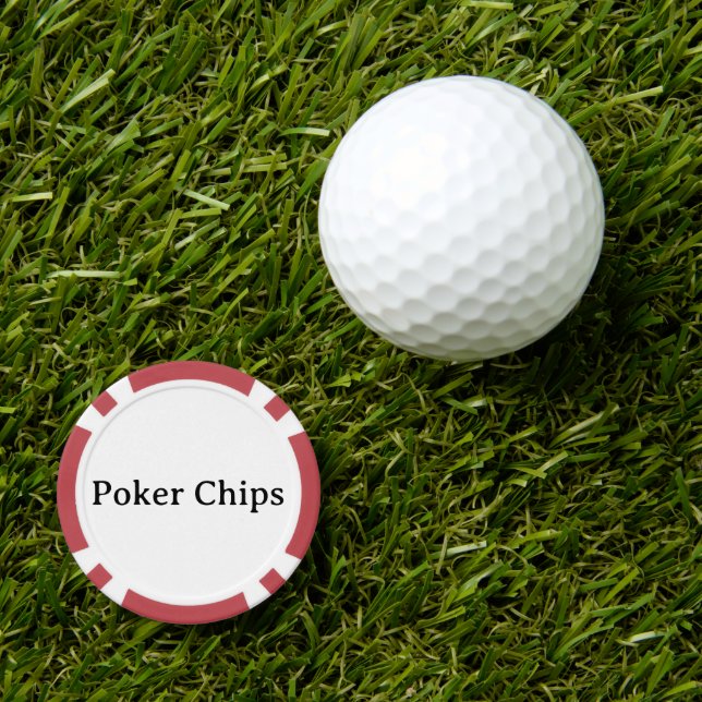Simple Professional Composite  Poker Chips (Golf Ball Marker)