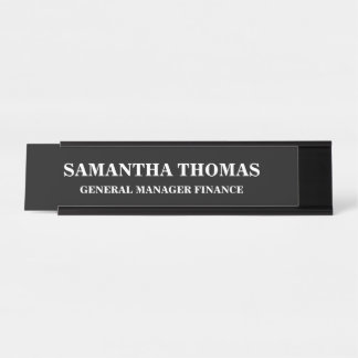 Simple Professional Desk/ Hanging Business School Desk Name Plate