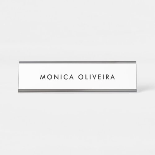 Simple Professional Desk Name Plate