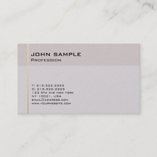 Simple Professional Elegant Consultant Luxury Business Card