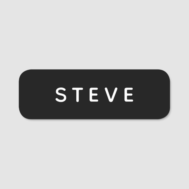 Simple Professional Employee Staff Business Name Tag (Front)