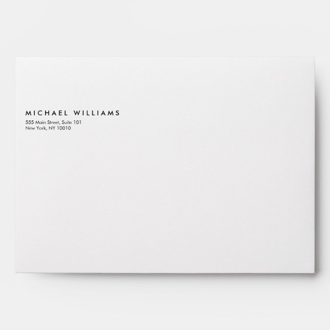 Simple Professional Envelope (Front)