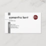 Simple Professional Exquisite White CEO Business Card