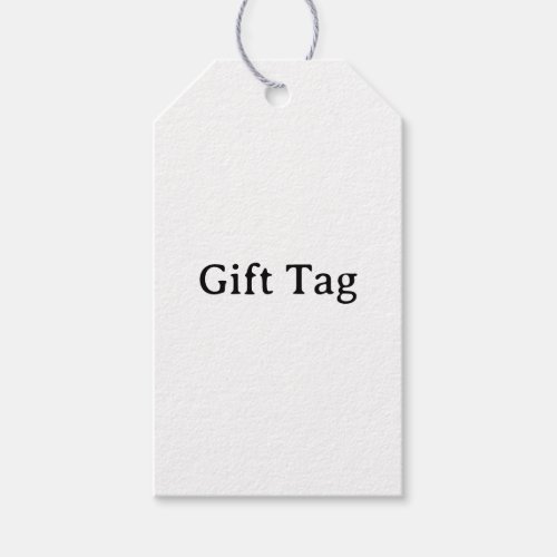 Simple Professional Gray Twine Matte Gift Tags