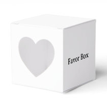 Simple Professional Heart 2x2x2 Favor Boxes