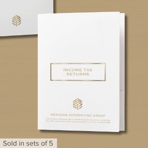 Simple Professional Income Tax Return Folders