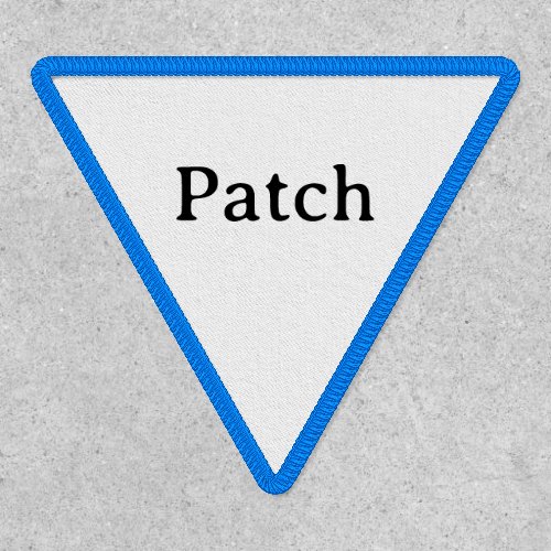 Simple Professional Inverted Triangle Iron-On Patch