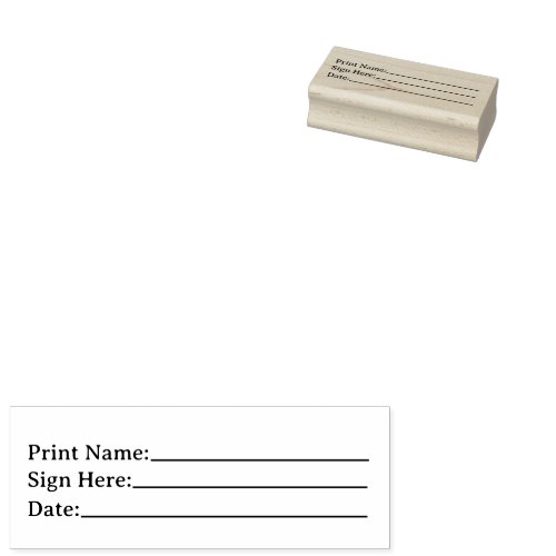 Simple Professional Invoice Rubber Stamp