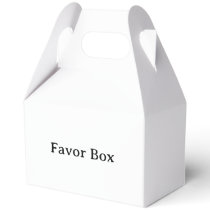 Simple Professional Large Gable 5" x 3" x 6.5" Favor Boxes