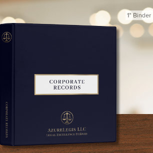 Simple Professional Lawyer Attorney 3 Ring Binder