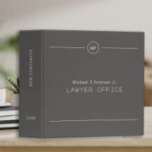 Simple professional lawyer attorney monogrammed