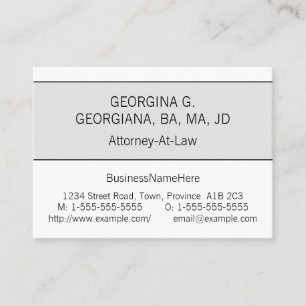 Simple Professional Lawyer Business Card