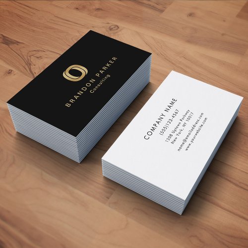 Simple Professional Logo Entrepreneur Business Card