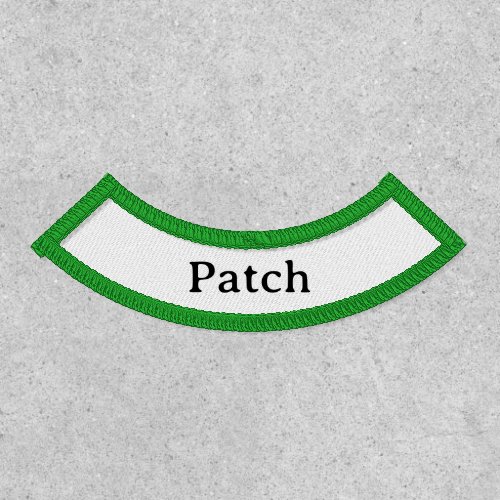 Simple Professional  Lower Name Rocker Iron-On  Patch