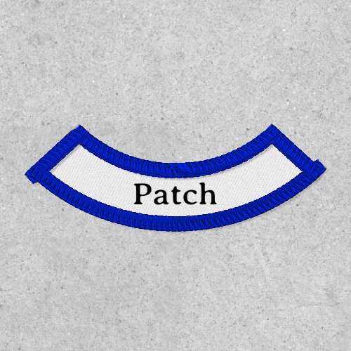 Simple Professional Lower Name Rocker Iron-On Patch