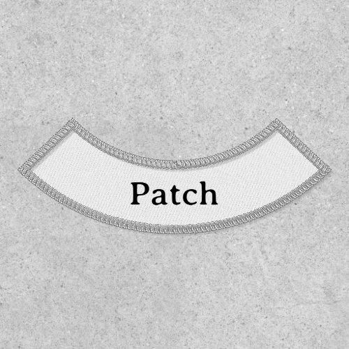 Simple Professional  Lower Name Rocker Iron-On  Patch