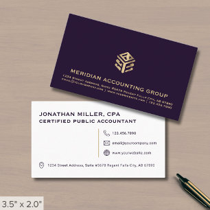 Simple Professional Luxury Logo Business Card