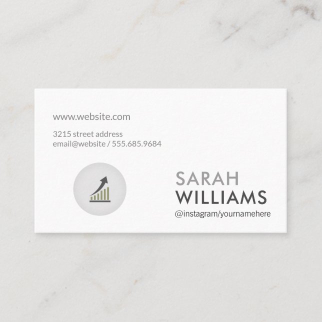 Simple Professional | Marketing Corporate Business Card (Front)