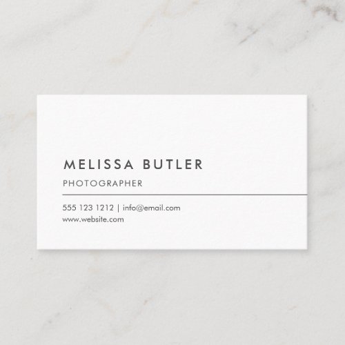Simple Professional Minimalist Business Card
