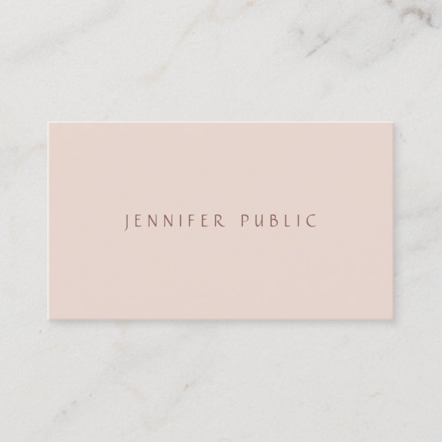 Simple Professional Modern Elegant Color Template Business Card (Front)