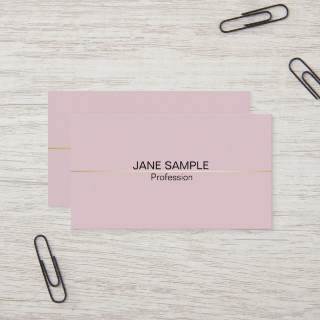 Simple Professional Modern Elegant Design Business Card (Front/Back In Situ)