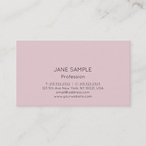 Simple Professional Modern Elegant Design Business Card