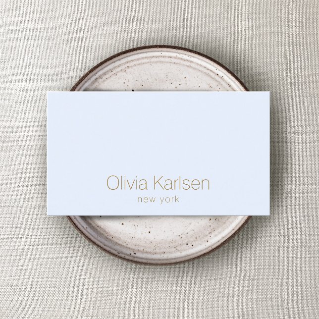 Simple Professional Modern Pastel Blue Business Card (Creator Uploaded)