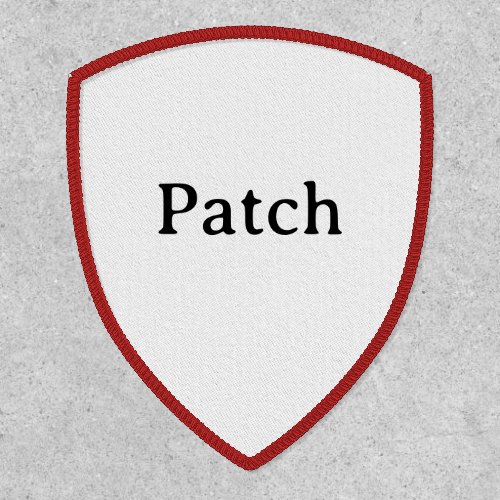Simple Professional Modern Shield Iron-On Patch