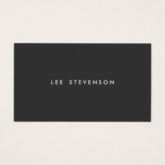 Simple Professional Modern Simple Black Business Card