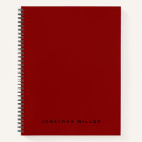 Simple Professional Monogrammed Name | Red