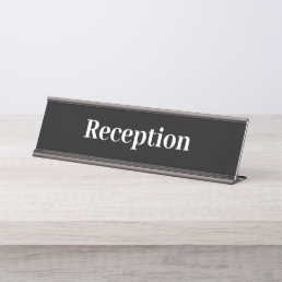 Simple Professional Office Reception Desk Name Plate