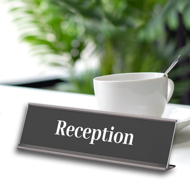 Simple Professional Office Reception Desk Name Plate (Creator Uploaded)