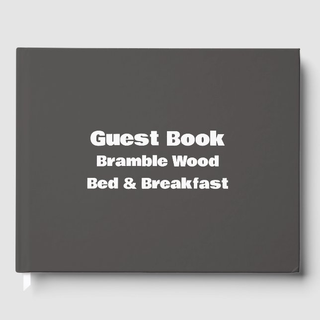 Simple Professional Personalized Vacation House Guest Book (Front)