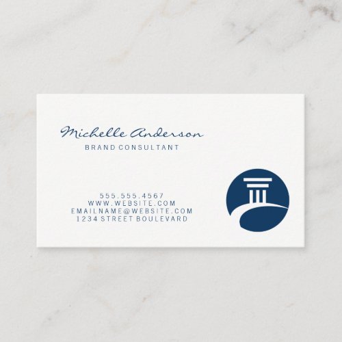 Simple Professional  Pillar Classic Business Card