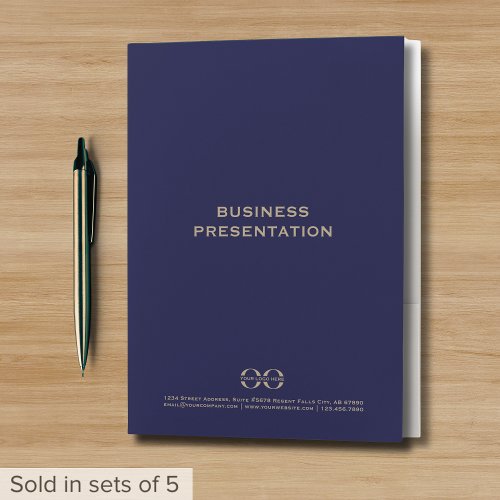 Simple Professional Presentation Folders