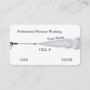 Simple Professional Pressure Washing Business Card