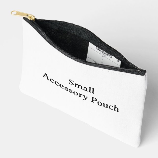 Simple Professional Print Cut Sew Small  Accessory Pouch (Open)