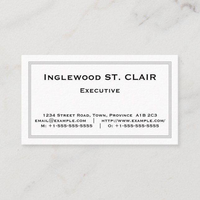 Simple Professional Profile Card (Front)